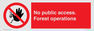 PV7905: No public access. Forest operations