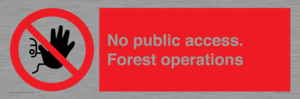 PV7905: No public access. Forest operations