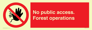 PV7905: No public access. Forest operations