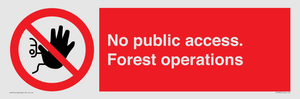 PV7905: No public access. Forest operations