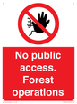 PV7905: No public access. Forest operations