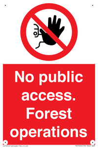 PV7905: No public access. Forest operations