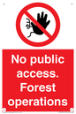 PV7905: No public access. Forest operations