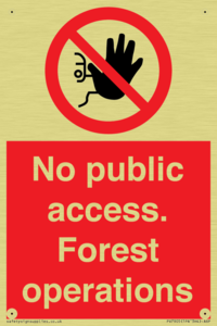 PV7905: No public access. Forest operations