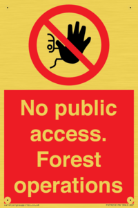 PV7905: No public access. Forest operations