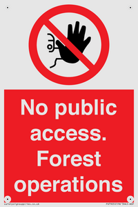 PV7905: No public access. Forest operations