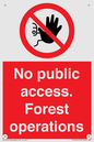 PV7905: No public access. Forest operations