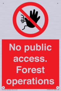 PV7905: No public access. Forest operations