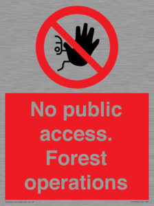 PV7905: No public access. Forest operations