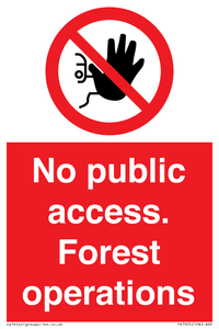 PV7905: No public access. Forest operations