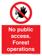 PV7905: No public access. Forest operations