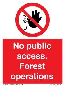 PV7905: No public access. Forest operations