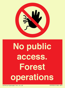 PV7905: No public access. Forest operations