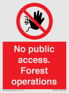 PV7905: No public access. Forest operations