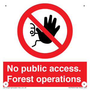 PV7905: No public access. Forest operations