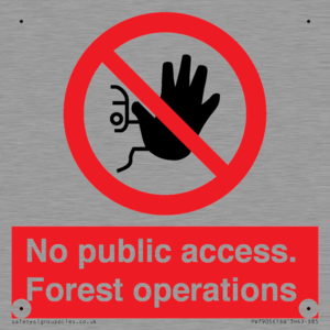 PV7905: No public access. Forest operations