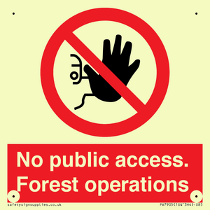 PV7905: No public access. Forest operations