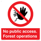 PV7905: No public access. Forest operations