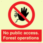 PV7905: No public access. Forest operations