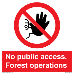 PV7905: No public access. Forest operations