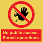 PV7905: No public access. Forest operations