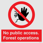 PV7905: No public access. Forest operations