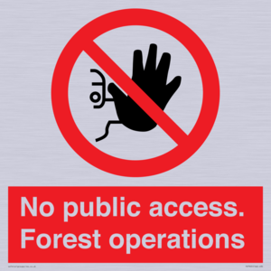 PV7905: No public access. Forest operations