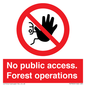 PV7905: No public access. Forest operations
