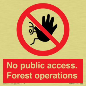 PV7905: No public access. Forest operations