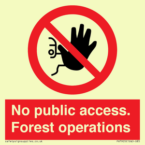 PV7905: No public access. Forest operations