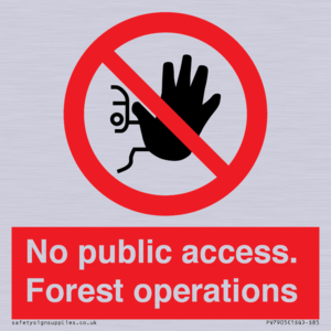 PV7905: No public access. Forest operations