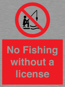 PV7929: No Fishing without a license