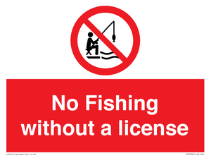 PV7929: No Fishing without a license