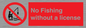PV7929: No Fishing without a license