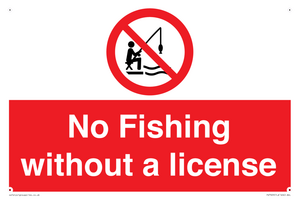 PV7929: No Fishing without a license