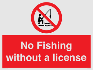 PV7929: No Fishing without a license