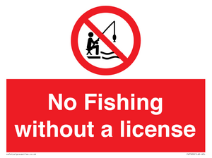 PV7929: No Fishing without a license
