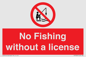 PV7929: No Fishing without a license