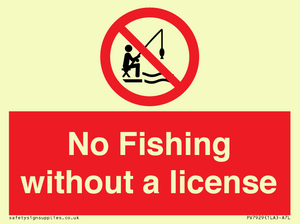 PV7929: No Fishing without a license