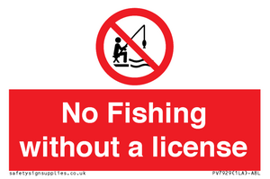 PV7929: No Fishing without a license