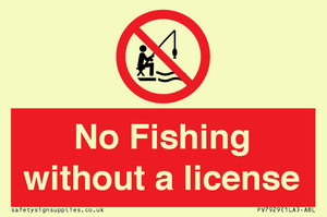 PV7929: No Fishing without a license