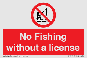 PV7929: No Fishing without a license