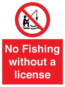 PV7929: No Fishing without a license