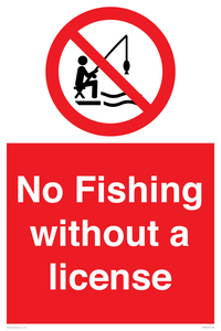 PV7929: No Fishing without a license