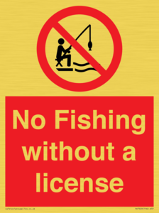 PV7929: No Fishing without a license