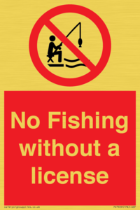 PV7929: No Fishing without a license