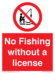 PV7929: No Fishing without a license