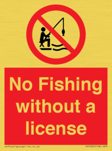 PV7929: No Fishing without a license