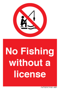 PV7929: No Fishing without a license