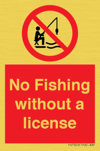 PV7929: No Fishing without a license